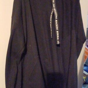 DUBGEE BY WHOOPI Black ‘Normal is Just a Cycle’ Hoodie Womens Size S